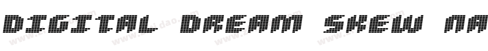 Digital dream Skew Narrow字体转换